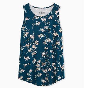 Torrid 00 Floral Super Soft Knit High Neck Tank